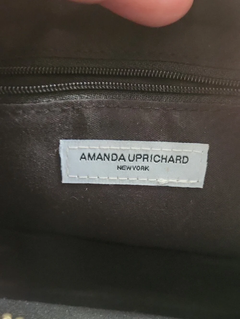 Amanda Uprichard Black Quilted Crossbody Bag